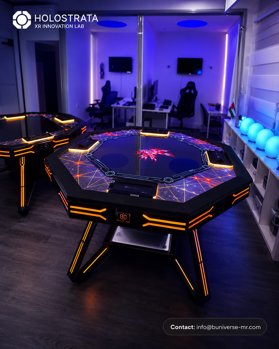 HoloStrata tables installed in the XR Innovation Lab